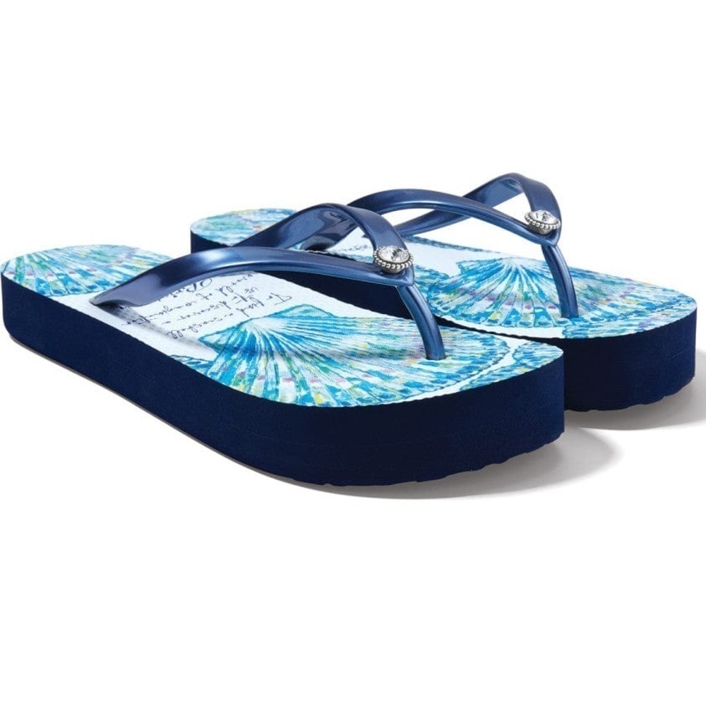 Brighton Women’s CALYPSO SHELL Sand Flip Flops
STYLE SAND NVY2 Navy Blue White 7 - Picture 2 of 15
